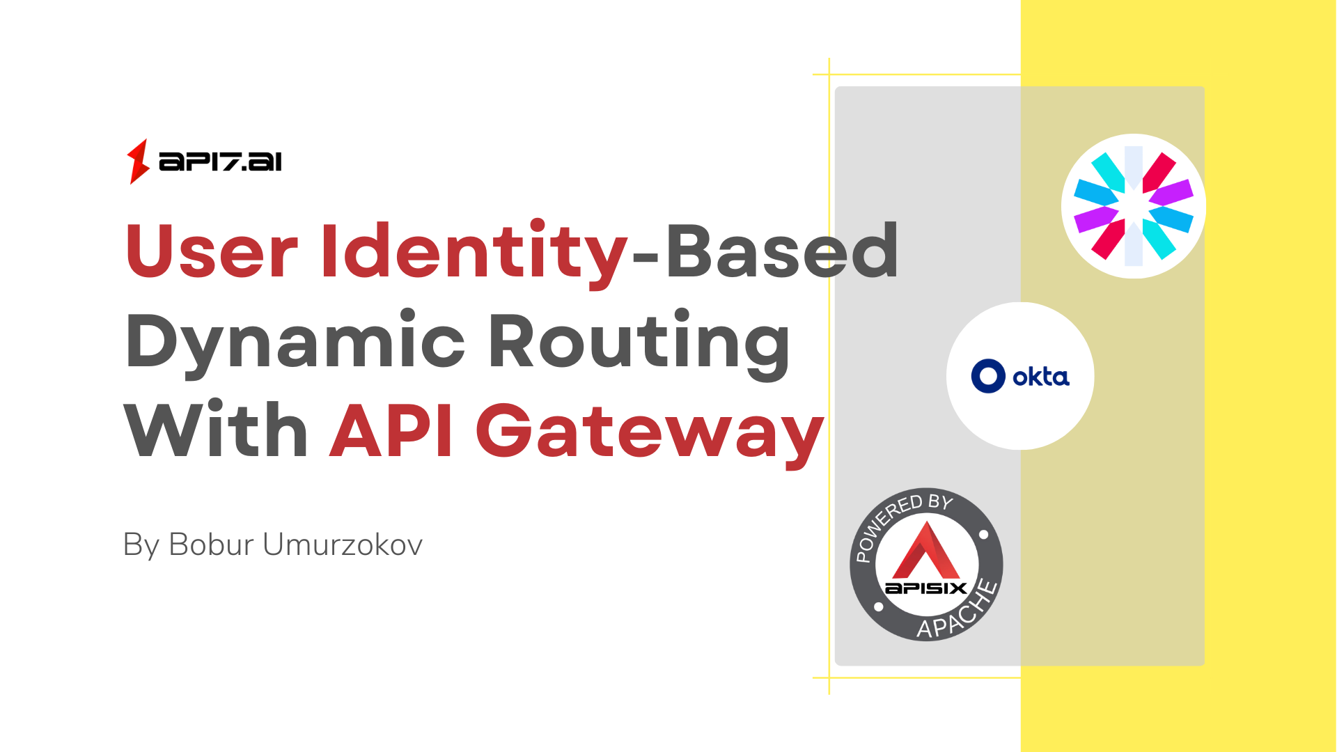 Routage dynamique basé sur les informations d'identification utilisateur avec API Gateway